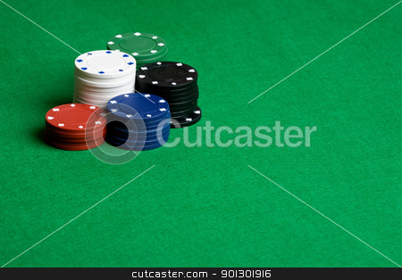 To use this stock image in your creative project, please select the size you need over to the right and click the "Add to Cart" button.
Your downloaded image will come with the Cutcaster watermark removed so don’t worry about the watermark you see on this page. Casino Background stock photo, A background with poker chips and green felt by Tyler Olson