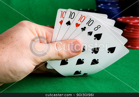 To use this stock image in your creative project, please select the size you need over to the right and click the "Add to Cart" button.
Your downloaded image will come with the Cutcaster watermark removed so don’t worry about the watermark you see on this page. Four of a Kind stock photo, A poker hand with four of a kind by Tyler Olson