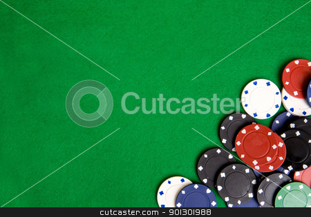 To use this stock image in your creative project, please select the size you need over to the right and click the "Add to Cart" button.
Your downloaded image will come with the Cutcaster watermark removed so don’t worry about the watermark you see on this page. Casino Chip Background stock photo, Casino chips on a green felt - background image by Tyler Olson