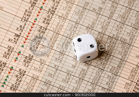 To use this stock image in your creative project, please select the size you need over to the right and click the "Add to Cart" button.
Your downloaded image will come with the Cutcaster watermark removed so don’t worry about the watermark you see on this page. Dice and Stock Market Concept stock photo, A dice sitting on a stock market chart by Tyler Olson