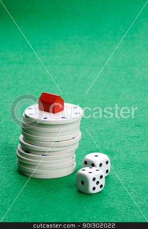 To use this stock image in your creative project, please select the size you need over to the right and click the "Add to Cart" button.
Your downloaded image will come with the Cutcaster watermark removed so don’t worry about the watermark you see on this page. Risk Real Estate stock photo, Casino chips with toy house - housing market gamble concept by Tyler Olson