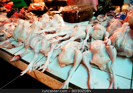 To use this stock image in your creative project, please select the size you need over to the right and click the "Add to Cart" button.
Your downloaded image will come with the Cutcaster watermark removed so don’t worry about the watermark you see on this page. Fresh Raw Chicken stock photo, Fresh raw chicken at a butcher by Tyler Olson