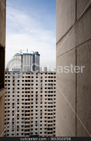 To use this stock image in your creative project, please select the size you need over to the right and click the "Add to Cart" button.
Your downloaded image will come with the Cutcaster watermark removed so don’t worry about the watermark you see on this page. Poor View stock photo, Poor view from an apartment in Singapore by Tyler Olson