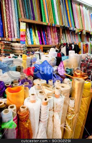 To use this stock image in your creative project, please select the size you need over to the right and click the "Add to Cart" button.
Your downloaded image will come with the Cutcaster watermark removed so don’t worry about the watermark you see on this page. Cloth Background stock photo, A background of various rolls of cloth by Tyler Olson