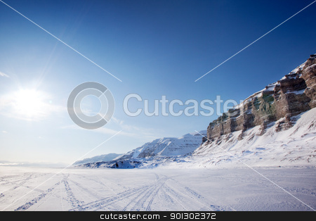To use this stock image in your creative project, please select the size you need over to the right and click the "Add to Cart" button.
Your downloaded image will come with the Cutcaster watermark removed so don’t worry about the watermark you see on this page. Winter Landscape stock photo, Lanscape on the Island of Spitsbergen, Svalbard, Norway by Tyler Olson