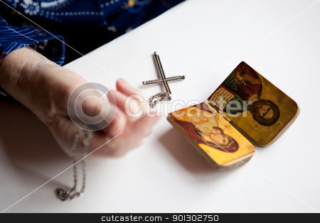 To use this stock image in your creative project, please select the size you need over to the right and click the "Add to Cart" button.
Your downloaded image will come with the Cutcaster watermark removed so don’t worry about the watermark you see on this page. Faith stock photo, Religious symbolism, focus on the cross by Tyler Olson
