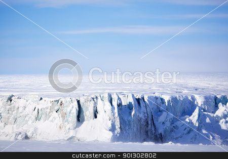 To use this stock image in your creative project, please select the size you need over to the right and click the "Add to Cart" button.
Your downloaded image will come with the Cutcaster watermark removed so don’t worry about the watermark you see on this page. Glacier stock photo, A glacier on the coast of Spitsbergen, Svalbard, Norway. by Tyler Olson