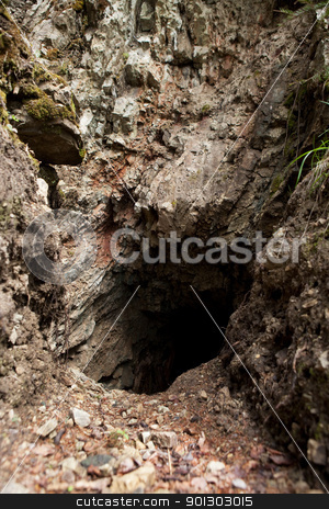 To use this stock image in your creative project, please select the size you need over to the right and click the "Add to Cart" button.
Your downloaded image will come with the Cutcaster watermark removed so don’t worry about the watermark you see on this page. Cave stock photo, A mysterious rock cave in the side of a hill by Tyler Olson