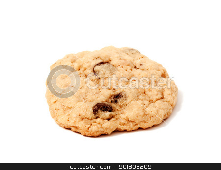 To use this stock image in your creative project, please select the size you need over to the right and click the "Add to Cart" button.
Your downloaded image will come with the Cutcaster watermark removed so don’t worry about the watermark you see on this page. Isolated Cookie stock photo, An isolated chocolate chip cookie by Tyler Olson