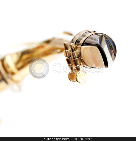 To use this stock image in your creative project, please select the size you need over to the right and click the "Add to Cart" button.
Your downloaded image will come with the Cutcaster watermark removed so don’t worry about the watermark you see on this page. Saxophone Mouthpiece stock photo, A detail of a saxophone mouthpiece isolated on white by Tyler Olson