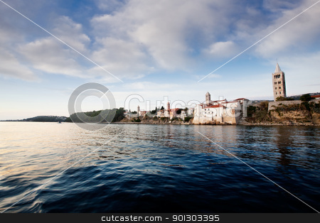 To use this stock image in your creative project, please select the size you need over to the right and click the "Add to Cart" button.
Your downloaded image will come with the Cutcaster watermark removed so don’t worry about the watermark you see on this page. Fortified Town stock photo, A fortified town - the coast of Rab, Croatia by Tyler Olson