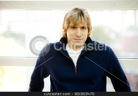 To use this stock image in your creative project, please select the size you need over to the right and click the "Add to Cart" button.
Your downloaded image will come with the Cutcaster watermark removed so don’t worry about the watermark you see on this page. Adult Male Portrait stock photo, A casual portrait of a an adult in a natural setting by Tyler Olson