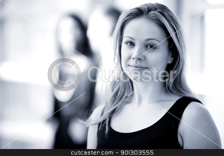 To use this stock image in your creative project, please select the size you need over to the right and click the "Add to Cart" button.
Your downloaded image will come with the Cutcaster watermark removed so don’t worry about the watermark you see on this page. Business Woman stock photo, A business woman portrait with a technology feel by Tyler Olson
