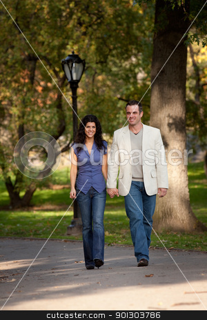 To use this stock image in your creative project, please select the size you need over to the right and click the "Add to Cart" button.
Your downloaded image will come with the Cutcaster watermark removed so don’t worry about the watermark you see on this page. Happy Couple Walk stock photo, A happy couple walking in the park by Tyler Olson