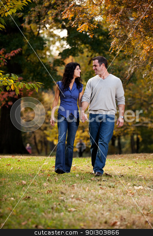 To use this stock image in your creative project, please select the size you need over to the right and click the "Add to Cart" button.
Your downloaded image will come with the Cutcaster watermark removed so don’t worry about the watermark you see on this page. Walk Park Love stock photo, A happy couple walking in the park on grass by Tyler Olson