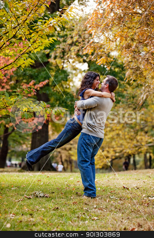 To use this stock image in your creative project, please select the size you need over to the right and click the "Add to Cart" button.
Your downloaded image will come with the Cutcaster watermark removed so don’t worry about the watermark you see on this page. Propose stock photo, A man and woman hugging in a park by Tyler Olson