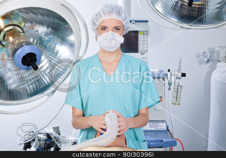 To use this stock image in your creative project, please select the size you need over to the right and click the "Add to Cart" button.
Your downloaded image will come with the Cutcaster watermark removed so don’t worry about the watermark you see on this page. Oxygen Mask Surgery stock photo, Oxygen mask on patient before operation by Tyler Olson