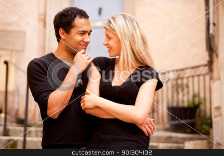 To use this stock image in your creative project, please select the size you need over to the right and click the "Add to Cart" button.
Your downloaded image will come with the Cutcaster watermark removed so don’t worry about the watermark you see on this page. Question stock photo, A man asking a question to a woman by Tyler Olson