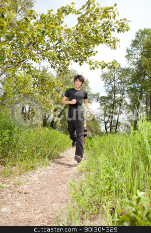 To use this stock image in your creative project, please select the size you need over to the right and click the "Add to Cart" button.
Your downloaded image will come with the Cutcaster watermark removed so don’t worry about the watermark you see on this page. Health conscious people jogging stock photo, Young man jogging with his friends in the background by Tyler Olson