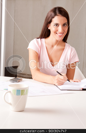 To use this stock image in your creative project, please select the size you need over to the right and click the "Add to Cart" button.
Your downloaded image will come with the Cutcaster watermark removed so don’t worry about the watermark you see on this page. Woman in Business Meeting stock photo, A young attractive woman in a business meeting by Tyler Olson