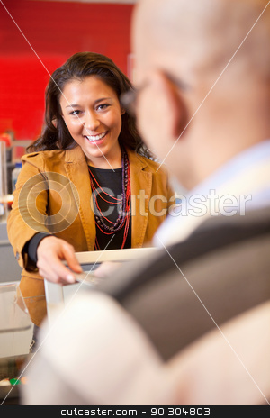 To use this stock image in your creative project, please select the size you need over to the right and click the "Add to Cart" button.
Your downloaded image will come with the Cutcaster watermark removed so don’t worry about the watermark you see on this page. Store Pay Card stock photo, Passing over credit card to shop assistant after shopping by Tyler Olson