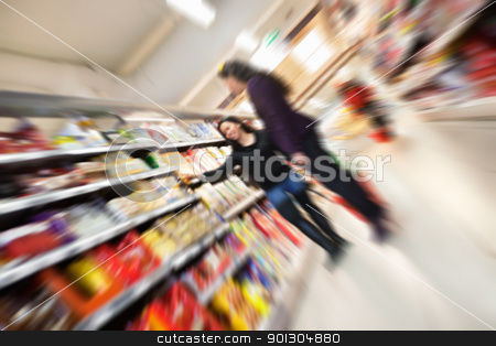 To use this stock image in your creative project, please select the size you need over to the right and click the "Add to Cart" button.
Your downloaded image will come with the Cutcaster watermark removed so don’t worry about the watermark you see on this page. Busy Stress Supermarket stock photo, Tilted blur image of women shopping in shopping in shopping centre by Tyler Olson