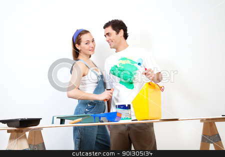 To use this stock image in your creative project, please select the size you need over to the right and click the "Add to Cart" button.
Your downloaded image will come with the Cutcaster watermark removed so don’t worry about the watermark you see on this page. Woman coloring her boyfriend's shirt stock photo, Happy Caucasian woman playing around with color on her boyfriend's shirt by Tyler Olson