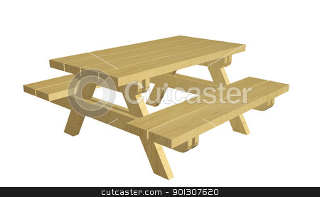 To use this stock image in your creative project, please select the size you need over to the right and click the "Add to Cart" button.
Your downloaded image will come with the Cutcaster watermark removed so don’t worry about the watermark you see on this page. Wooden picnic table, 3d illustration stock photo, Wooden picnic table, 3d illustration, isolated against a white background by Patrick Guenette