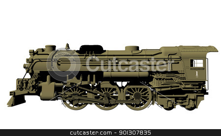 To use this stock image in your creative project, please select the size you need over to the right and click the "Add to Cart" button.
Your downloaded image will come with the Cutcaster watermark removed so don’t worry about the watermark you see on this page. Old steel locomotive isolated on white stock photo, Side view of an old steel locomotive or lead train model, isolated against a white background. by Patrick Guenette