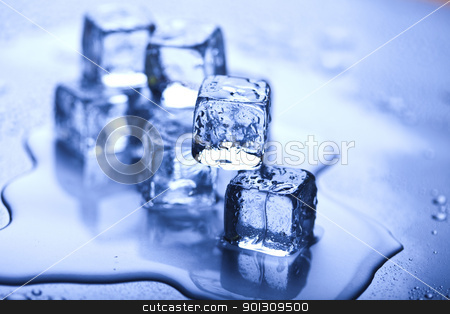 To use this stock image in your creative project, please select the size you need over to the right and click the "Add to Cart" button.
Your downloaded image will come with the Cutcaster watermark removed so don’t worry about the watermark you see on this page. Background with ice cubes stock photo, Ice can refer any of the 14 known solid phases of water. However, in non-scientific contexts, it usually describes ice Ih, which is the most abundant of these phases in Earth's biosphere. This type of ice is a soft, fragile, crystalline solid, which can appear transparent or an opaque bluish-white color depending on the presence of impurities such as air. The manufacture and use of ice cubes or crushed ice is common for drinks. by Sebastian Duda
