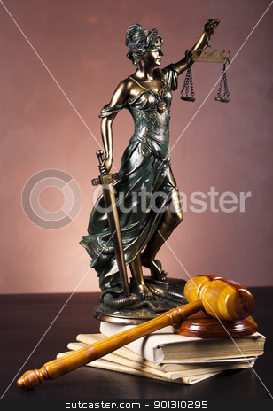 To use this stock image in your creative project, please select the size you need over to the right and click the "Add to Cart" button.
Your downloaded image will come with the Cutcaster watermark removed so don’t worry about the watermark you see on this page. Law and justice concept stock photo, Law and justice concept in studio. by Sebastian Duda