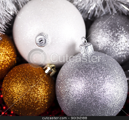 To use this stock image in your creative project, please select the size you need over to the right and click the "Add to Cart" button.
Your downloaded image will come with the Cutcaster watermark removed so don’t worry about the watermark you see on this page. Christmas Tree Baubles stock photo, Photography of baubles and gift connected with Christmas time and Christmas tree. by Sebastian Duda