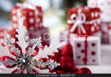 To use this stock image in your creative project, please select the size you need over to the right and click the "Add to Cart" button.
Your downloaded image will come with the Cutcaster watermark removed so don’t worry about the watermark you see on this page. Christmas day stock photo, Photography of baubles and gift connected with Christmas time and Christmas tree. by Sebastian Duda