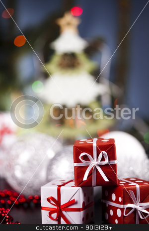 To use this stock image in your creative project, please select the size you need over to the right and click the "Add to Cart" button.
Your downloaded image will come with the Cutcaster watermark removed so don’t worry about the watermark you see on this page. Christmas stock photo, Photography of baubles and gift connected with Christmas time and Christmas tree. by Sebastian Duda