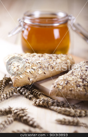 To use this stock image in your creative project, please select the size you need over to the right and click the "Add to Cart" button.
Your downloaded image will come with the Cutcaster watermark removed so don’t worry about the watermark you see on this page. Variety of whole wheat bread stock photo, Still-life assortment of baked bread. by Sebastian Duda