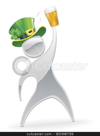 To use this stock image in your creative project, please select the size you need over to the right and click the "Add to Cart" button.
Your downloaded image will come with the Cutcaster watermark removed so don’t worry about the watermark you see on this page. Metallic man St. Patrick's Day concept stock vector clipart, Metallic cartoon mascot character St. Patrick's Day concept by Christos Georghiou