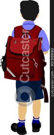 To use this stock image in your creative project, please select the size you need over to the right and click the "Add to Cart" button.
Your downloaded image will come with the Cutcaster watermark removed so don’t worry about the watermark you see on this page. Little boy is going to school. Back to school. Vector illustrati stock vector clipart, Little boy is going to school. Back to school. Vector illustration by Leonid Dorfman