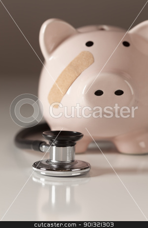 To use this stock image in your creative project, please select the size you need over to the right and click the "Add to Cart" button.
Your downloaded image will come with the Cutcaster watermark removed so don’t worry about the watermark you see on this page. Piggy Bank and Stethoscope with Selective Focus stock photo, Piggy Bank and Stethoscope with Selective Focus on a Gradated Background. by Andy Dean