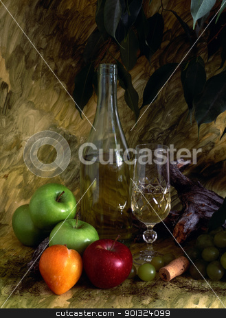 To use this stock image in your creative project, please select the size you need over to the right and click the "Add to Cart" button.
Your downloaded image will come with the Cutcaster watermark removed so don’t worry about the watermark you see on this page. White wine and fruist stock photo, White wine apples and grapes isolated on painted background by Sasas Design