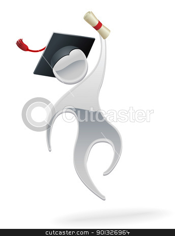To use this stock image in your creative project, please select the size you need over to the right and click the "Add to Cart" button.
Your downloaded image will come with the Cutcaster watermark removed so don’t worry about the watermark you see on this page. Metallic man graduation concept stock vector clipart, A metal cartoon mascot character graduation concept by Christos Georghiou