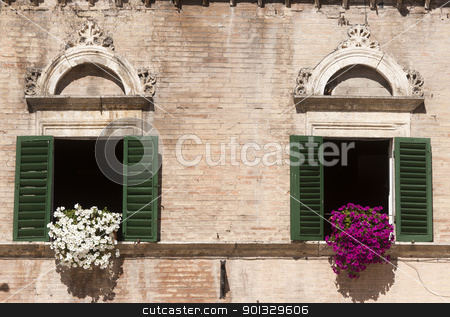 To use this stock image in your creative project, please select the size you need over to the right and click the "Add to Cart" button.
Your downloaded image will come with the Cutcaster watermark removed so don’t worry about the watermark you see on this page. Ascoli Piceno (Italy): Piazza del Popolo, historic buildings, tw stock photo, Ascoli Piceno (Italy): Piazza del Popolo, historic buildings, two windows by clodio