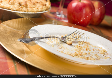 To use this stock image in your creative project, please select the size you need over to the right and click the "Add to Cart" button.
Your downloaded image will come with the Cutcaster watermark removed so don’t worry about the watermark you see on this page. Apple Pie and Empty Plate with Remaining Crumbs stock photo, Apple Pie, Empty Plate with Remaining Crumbs and Fork. by Andy Dean