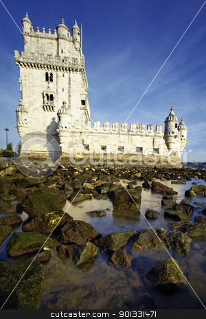 To use this stock image in your creative project, please select the size you need over to the right and click the "Add to Cart" button.
Your downloaded image will come with the Cutcaster watermark removed so don’t worry about the watermark you see on this page. Belem Tower stock photo, Tower of Belem (Torre de Belem ) in evening. Lisbon, Portugal. by vwalakte