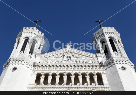 To use this stock image in your creative project, please select the size you need over to the right and click the "Add to Cart" button.
Your downloaded image will come with the Cutcaster watermark removed so don’t worry about the watermark you see on this page. summit of cathedral stock photo, summit of lyon Cathedral and blue sky by vwalakte