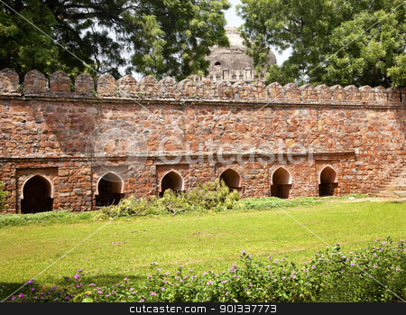 To use this stock image in your creative project, please select the size you need over to the right and click the "Add to Cart" button.
Your downloaded image will come with the Cutcaster watermark removed so don’t worry about the watermark you see on this page. Stone Ramparts Sikandar Lodi Tomb Gardens New Delhi India stock photo, Stone Ramparts Sikandar Lodi Tomb Lodi Gardens New Delhi India by William Perry