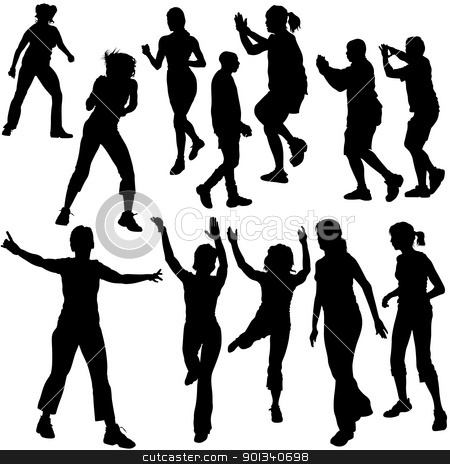 To use this stock image in your creative project, please select the size you need over to the right and click the "Add to Cart" button.
Your downloaded image will come with the Cutcaster watermark removed so don’t worry about the watermark you see on this page. Dance Silhouettes stock photo, Dance Silhouettes - black illustrations and modern dance by derocz