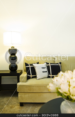 To use this stock image in your creative project, please select the size you need over to the right and click the "Add to Cart" button.
Your downloaded image will come with the Cutcaster watermark removed so don’t worry about the watermark you see on this page. Contemporary sofa seating area stock photo, Contemporary sofa seating area beautiful interior design by Ulrich Schade