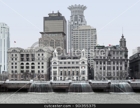 To use this stock image in your creative project, please select the size you need over to the right and click the "Add to Cart" button.
Your downloaded image will come with the Cutcaster watermark removed so don’t worry about the watermark you see on this page. The Bund in Shanghai stock photo, city view of the Bund, an area of the Huangpu District in Shanghai, a city in China by prill