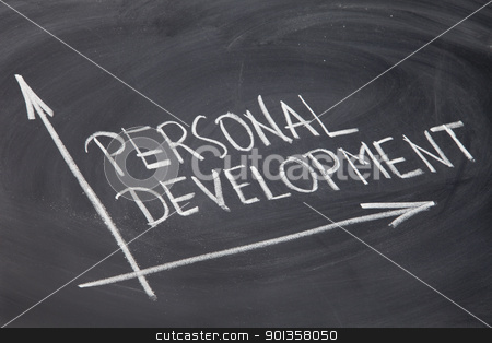 To use this stock image in your creative project, please select the size you need over to the right and click the "Add to Cart" button.
Your downloaded image will come with the Cutcaster watermark removed so don’t worry about the watermark you see on this page. personal development stock photo, personal development concept - white chalk drawing on a blackboard by Marek Uliasz