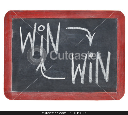 To use this stock image in your creative project, please select the size you need over to the right and click the "Add to Cart" button.
Your downloaded image will come with the Cutcaster watermark removed so don’t worry about the watermark you see on this page. win-win concept on blackboard stock photo, win-win strategy concept - white chalk writing on a small slate blackboard isolated on white by Marek Uliasz